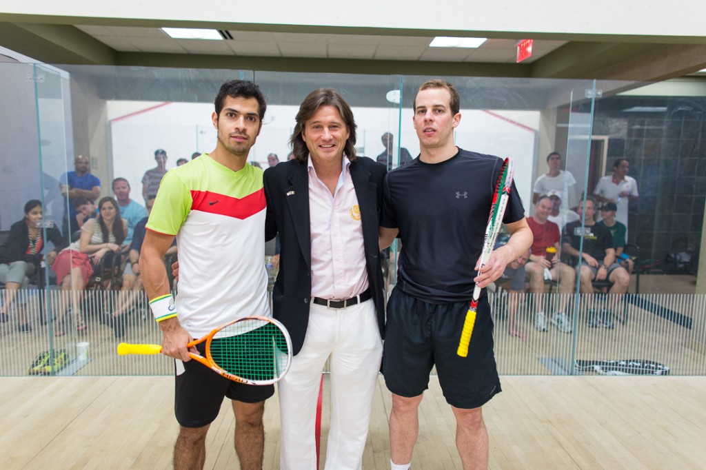 (L-R) Cesar Salazar, tournament promoter Andre Maur, and Campbell Grayson. 