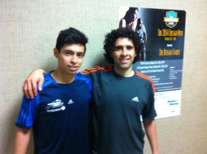 Erik Tepos Valtierra (R) with Josue Enriquez (L) (Image: Andre Maur) 