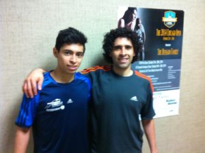 Erik Tepos Valtierra (R) with Josue Enriquez (L) (Image: Andre Maur)