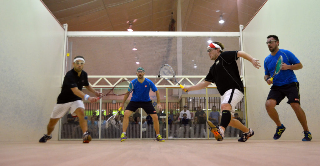 The 2015 Missouri Athletic Club Open final L-R: Viktor Berg, Preston Quick, John Russell, Matt Jenson. 