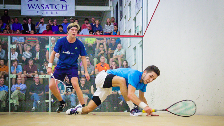 2014 semifinalist Ben Coleman (R) upset top-seeded Henrik Mustonen to reach Friday's final. (image: Mogan Leigh)