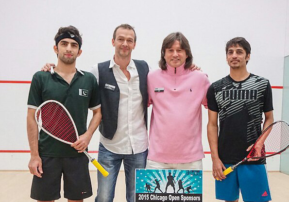 (L-R): Danish Atlas Khan, Tournament Director Franz Schwerer, Tour Director Andre Maur, and Farhan Zaman. 