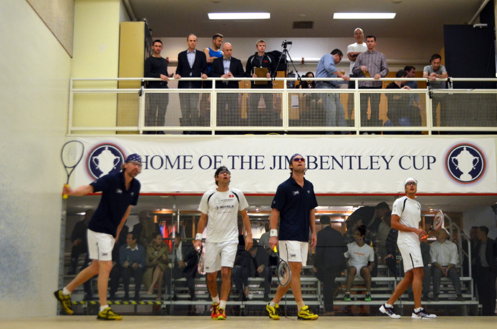 The 2015 Jim Bentley Cup final, L-R: Ben Gould, Yvain Badan, Damien Mudge. 