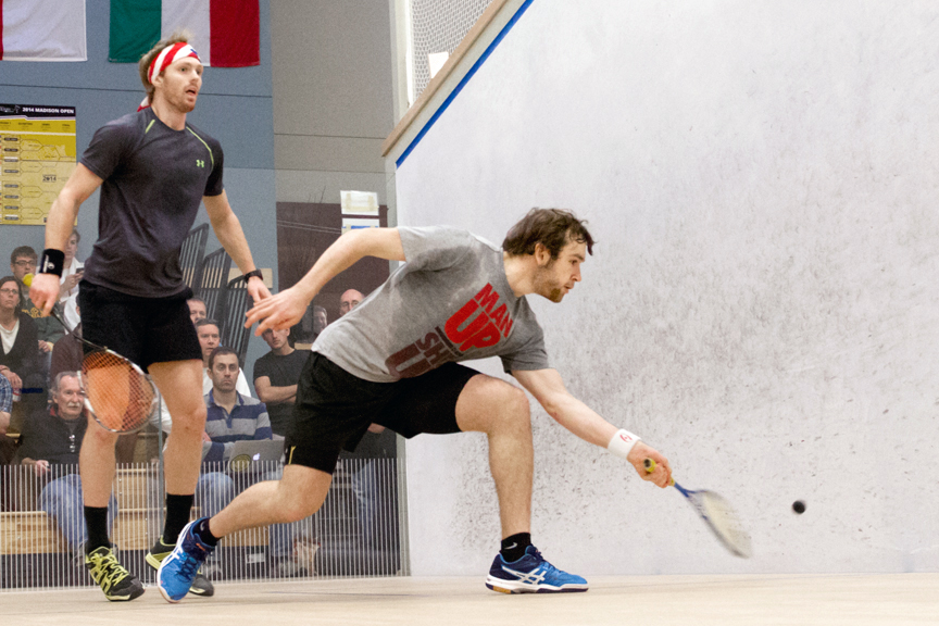 Gillams (R) and Graham in the Madison Open final. (image: Tom McInvaille)