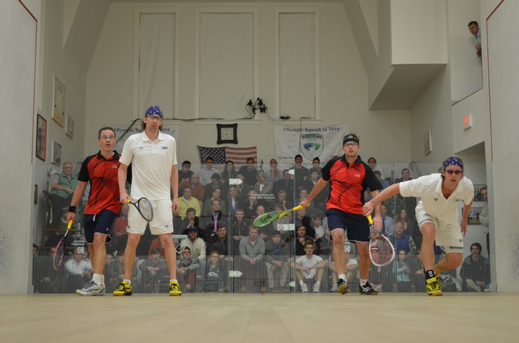 The 2013 Briggs Cup final. L-R: Clive Leach, Ben Gould, Paul Price, Damien Mudge.