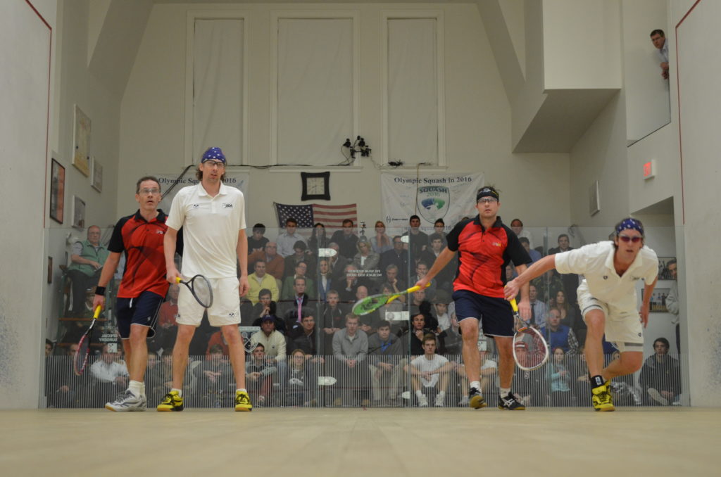 The 2013 Briggs Cup final. L-R: Clive Leach, Ben Gould, Paul Price, Damien Mudge. 