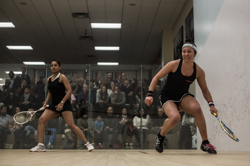Sobhy (r) against Pallikal. (image: Michael Weil)