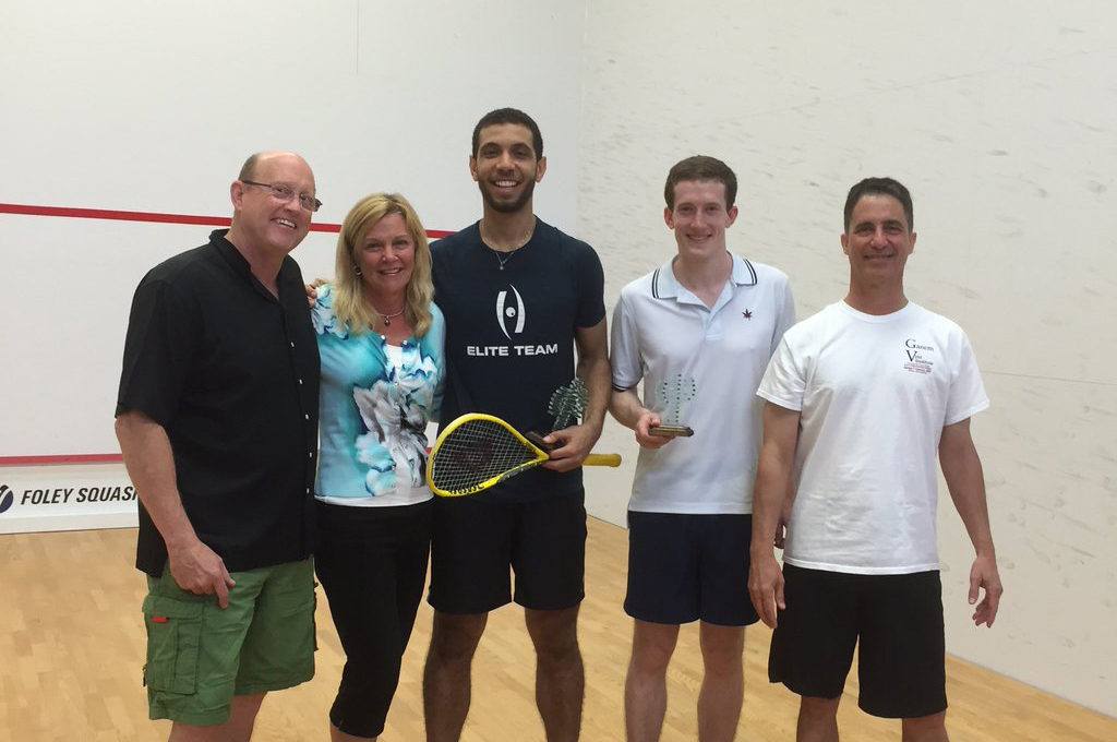 l-r: David Foley, Elizabeth Foley, Omar Abdel Meguid, Todd Harrity, sponsor Ganem Vein Institute. 