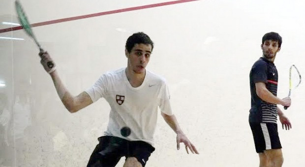 Farag (L) claimed his fourth and largest PSA title in Mumbai.