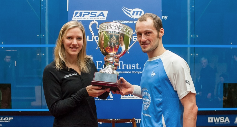 2014 Windy City Open champions Laura Massaro (L) and Greg Gaultier. (image: Marian Kraus)