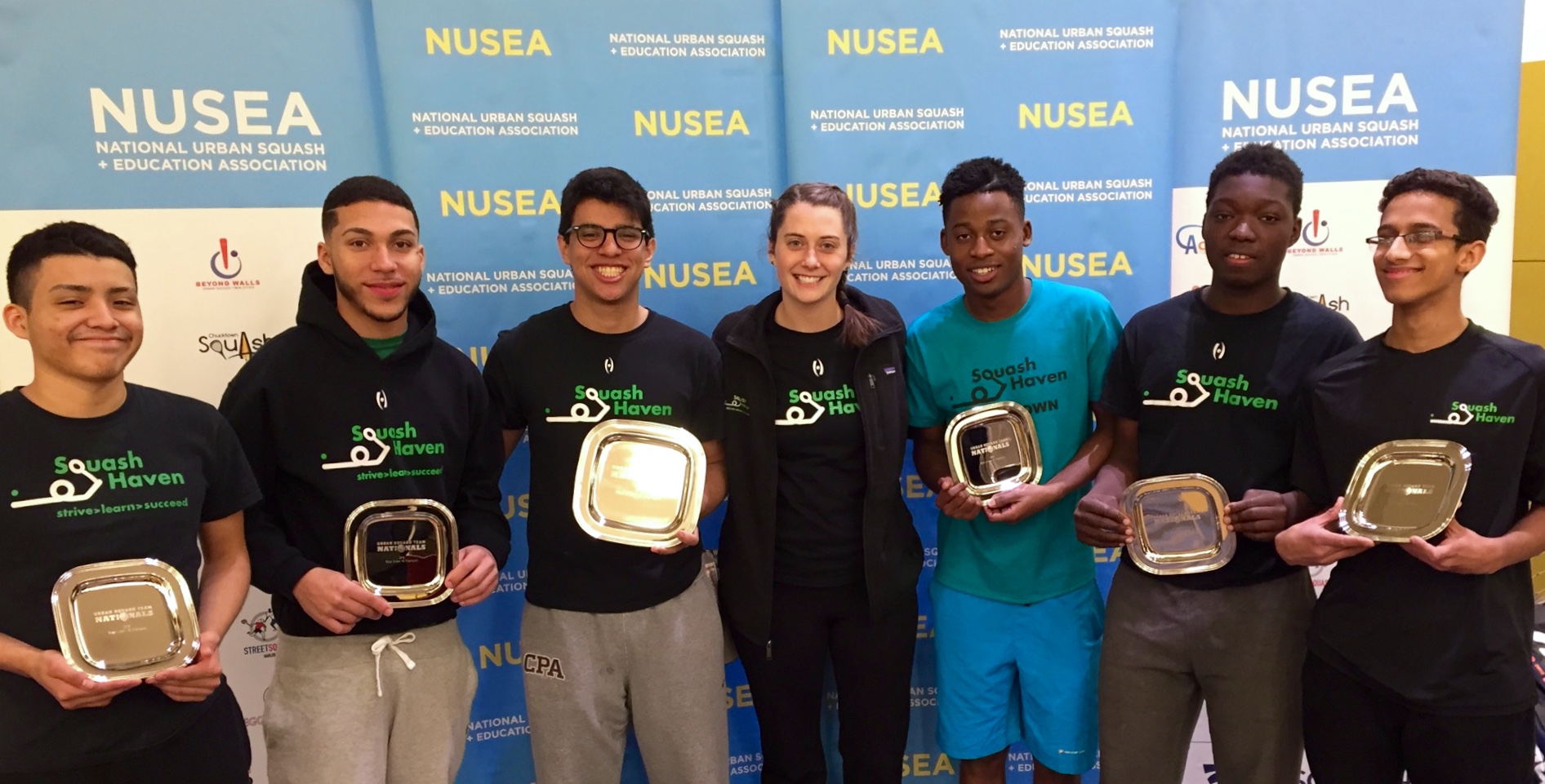 Squash Haven's BU19 champions.