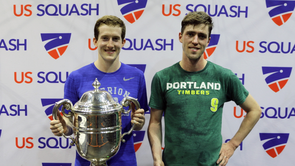 2016 champion Todd Harrity (l) and finalist Julian Illingworth.